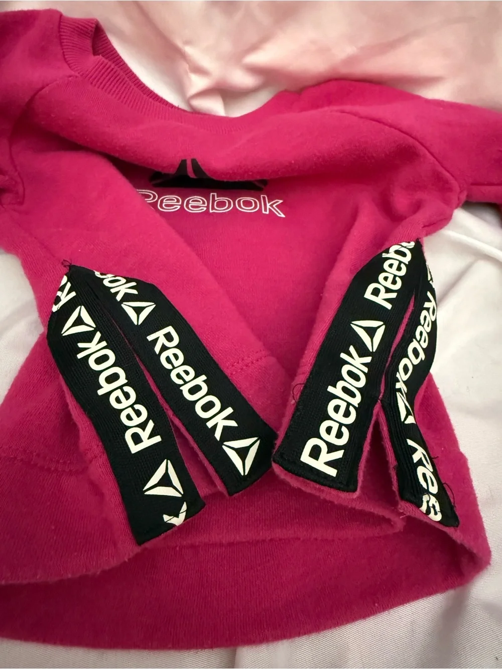 Reebok Bright Pink Logo Sweatshirt-18 months